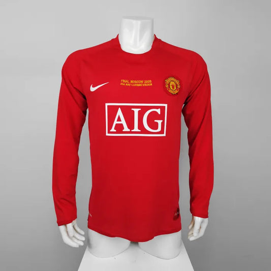 Manchester United Home 2007/08 Long Sleeve